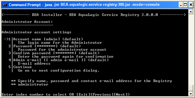 Administrator Account Settings