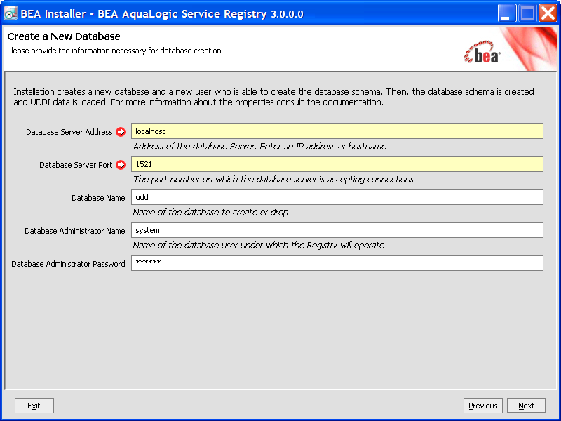 MS SQL Database Creation