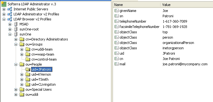 User Properties in LDAP