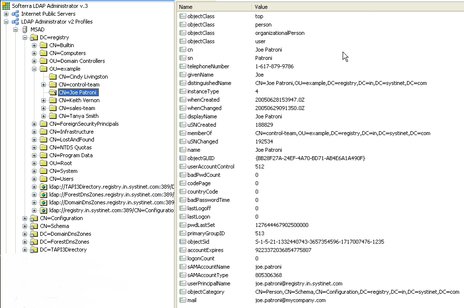 LDAP User Properties