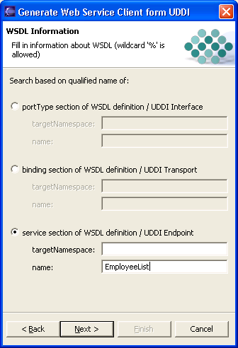 UDDI Search by Qualified Names