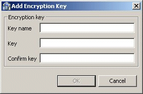This image shows Add Encryption Key screen.