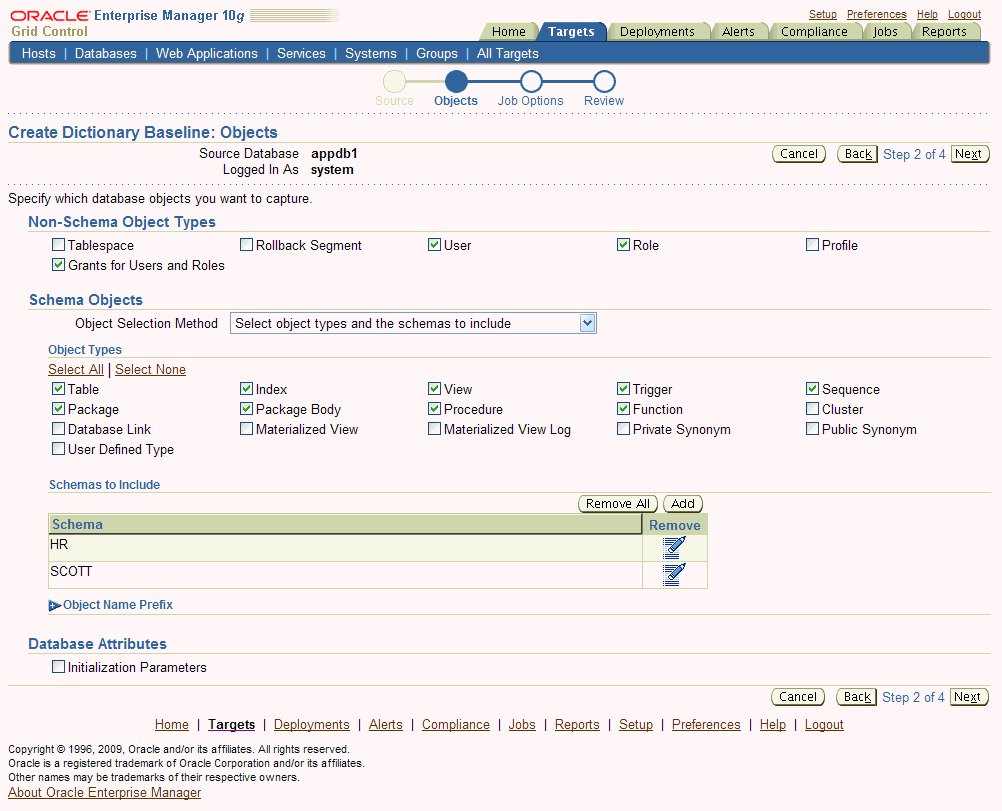 Baseline Scope Definition