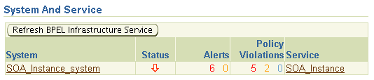 Infrastructure Service for BPEL Process Manager