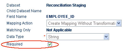 Required check box