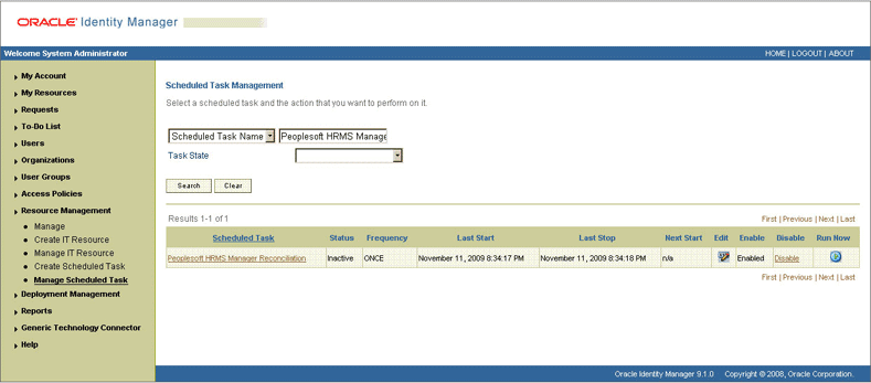 PeopleSoft HRMS Manager Reconciliation