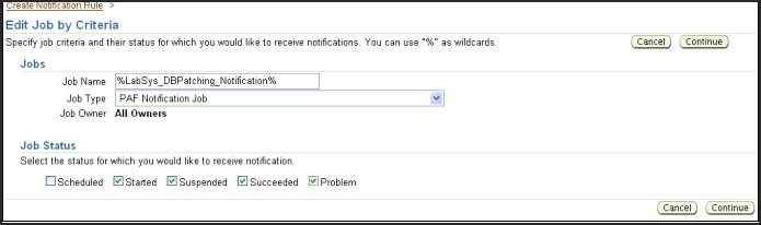 Associate the job name of the Custom Deployment Procedure