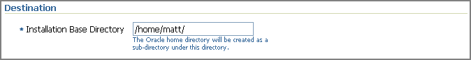 Installation Base Directory