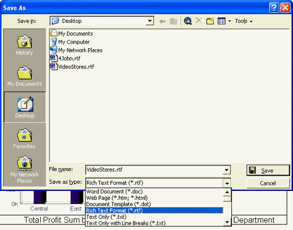 This image is an example of the Save As dialog. This image is an example of the Save As dialog.