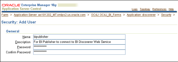 This image shows the Security: Add User dialog. This image shows the Security: Add User dialog.