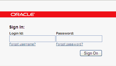This is an screen shot of a User/Password Page