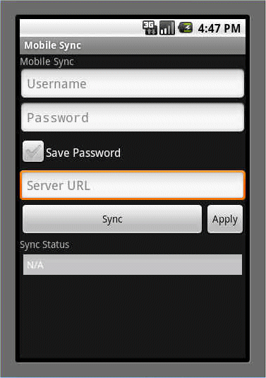 Synchronization UI on Android