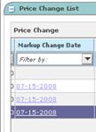 Markup Change Date