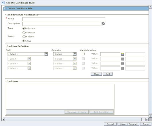 Create Candidate Rule Workspace