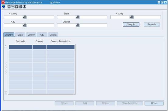 Geocode Hierarchy Maintenance Window