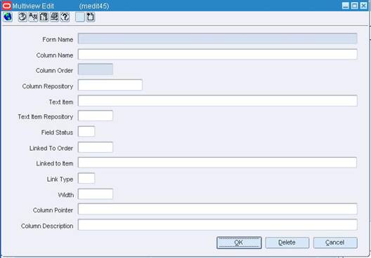 Multiview Edit Window
