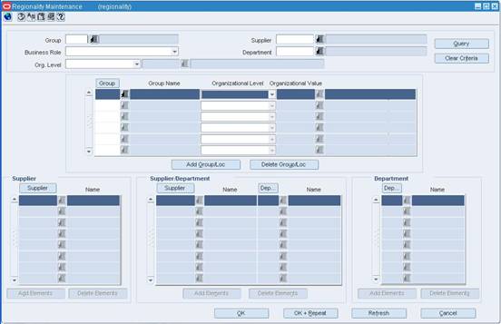 Regionality Maintenance Window