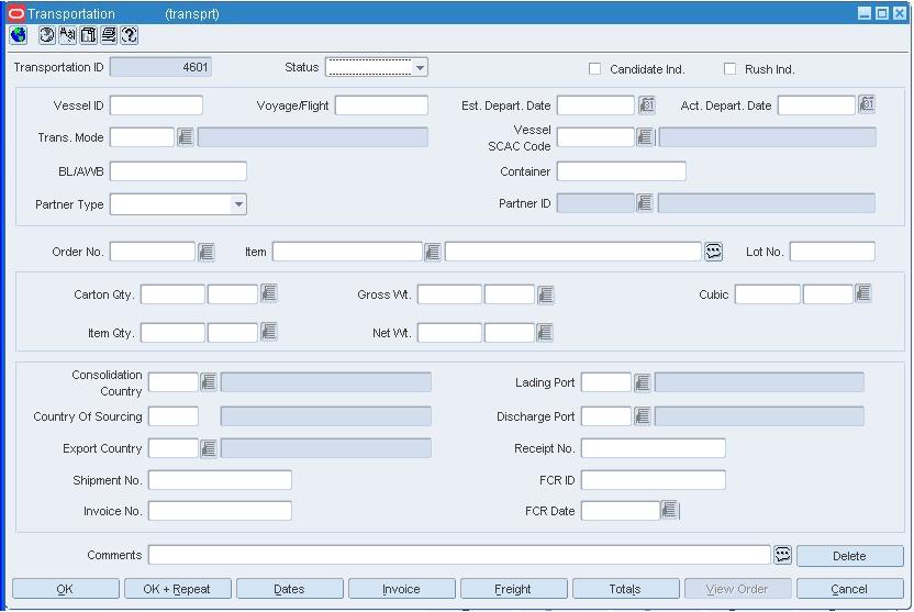 Transportation Window