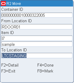 Move RF screen