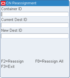 Reassignment RF screen