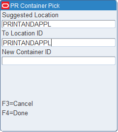 Confirm Suggested Location screen