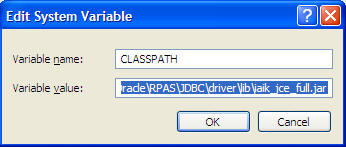 Edit System Variable Dialog Box