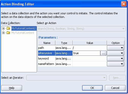 Action Binding Editor