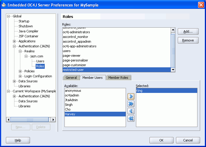 Member Users Assigned to New Roles