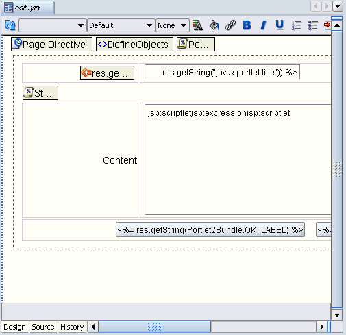 This figure shows edit.jsp with the added field.