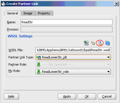This image shows the Create Partner Link dialog box