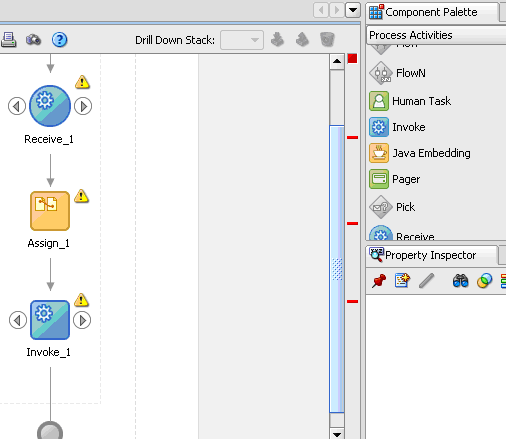 This image shows where you create a process