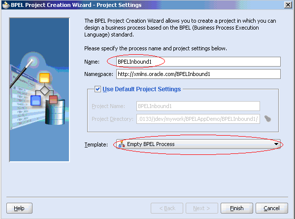 This screen shows the project settings
