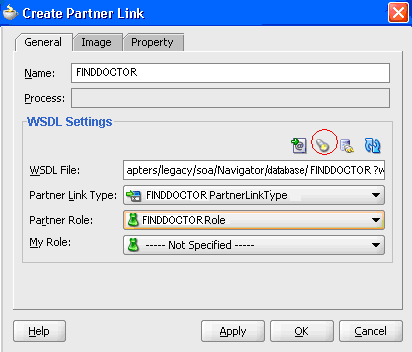 This image shows the Create Partner Link dialog box