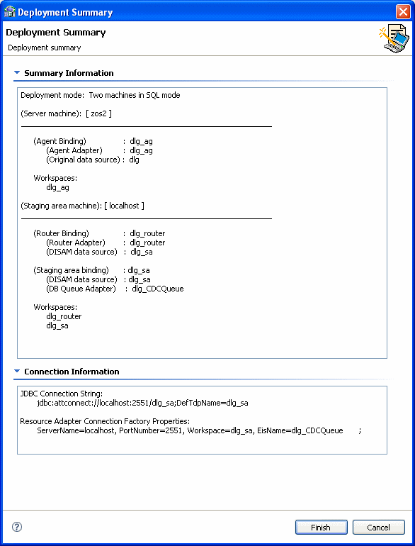 Deployment summary