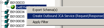 Export WSDL dialog box