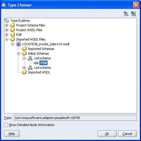 Imported WSDL Files folder