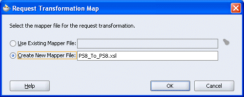 Request Transformation Map dialog box