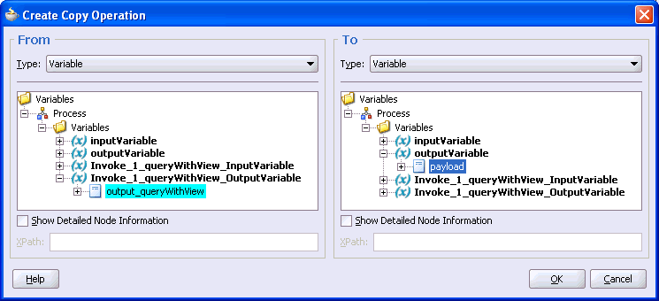 Create Copy Rule dialog box