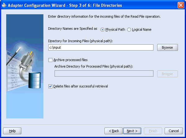 Adapter Configuration Wizard
