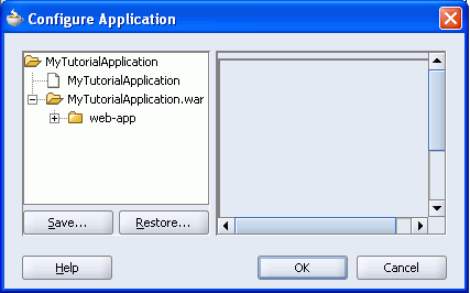The Configure Application Window