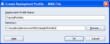 Creating a WAR file