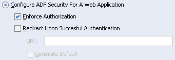ADF Security Wizard - Enable Authentication