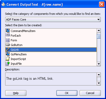 Convert OutputText