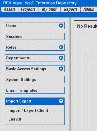 Starting the ALER Import/Export Client