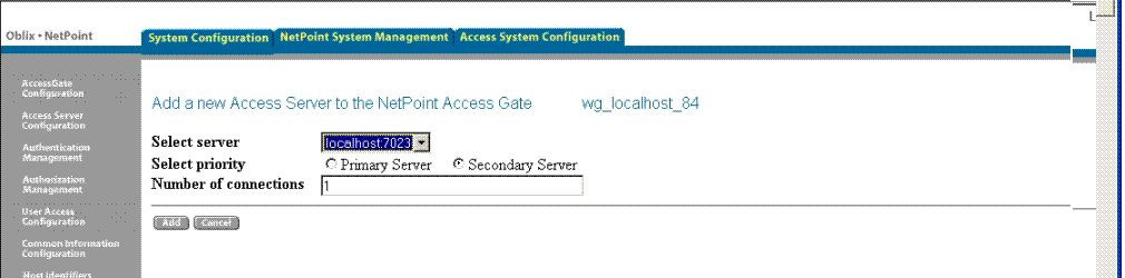 Associating a WebGate Original with an Access Server Clone