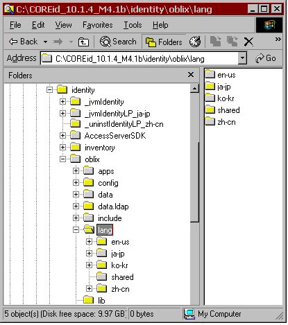 Sample lang directory.