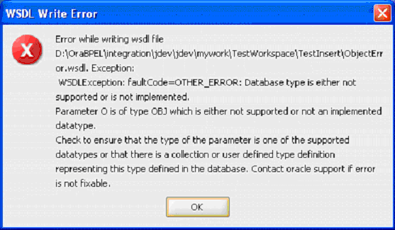 WSDL Write error