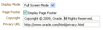Display Mode setting on General tab