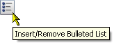 Insert/Remove Bulleted List icon