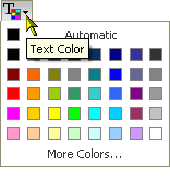 Text Color pick list
